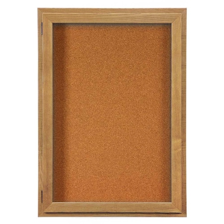 United Visual Products Outdoor Enclosed Combo Board, 72"x36", Black Frame/Blue & Blue Spruce UVCB7236ODB-BLUE-BLSPRU